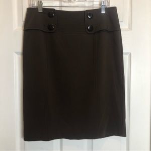 Apt 9 Fully Lined Skirt with Button Detail Front  Size 10